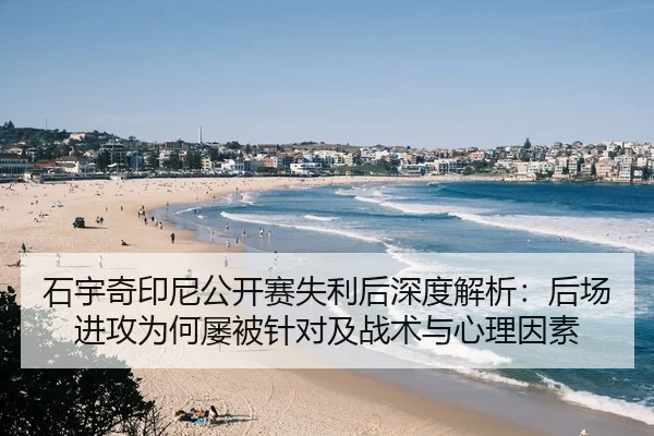 石宇奇印尼公开赛失利后深度解析：后场进攻为何屡被针对及战术与心理因素